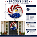 Patriotic Eagle Door Wreath.