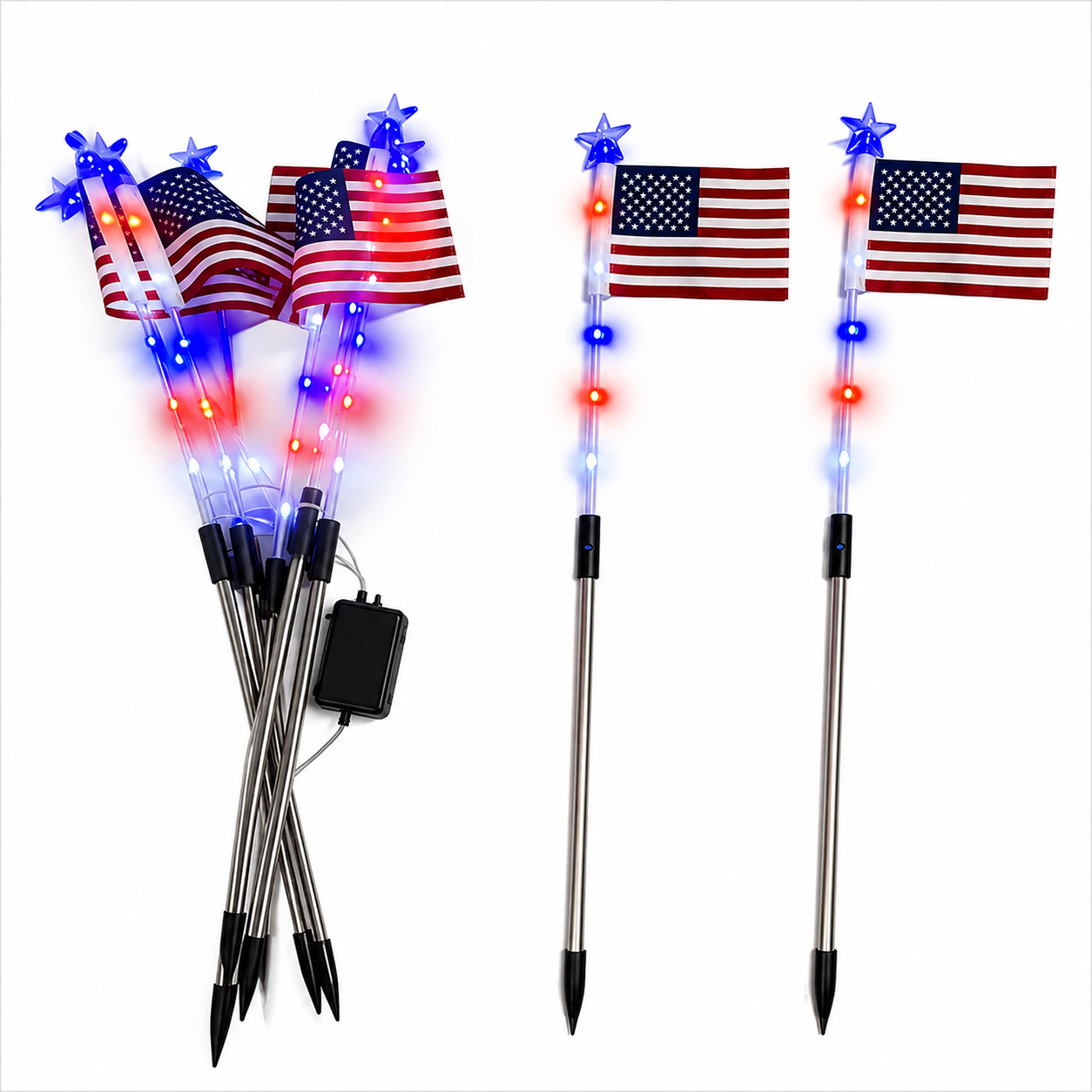 Flag Pathway Lights – Red