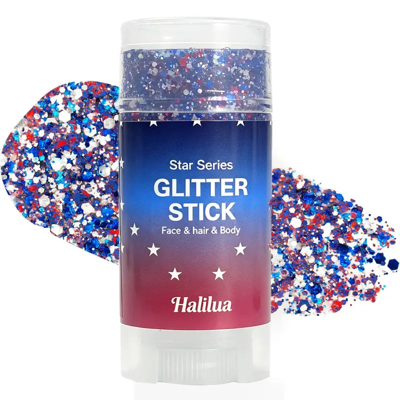 Apply glitter stick