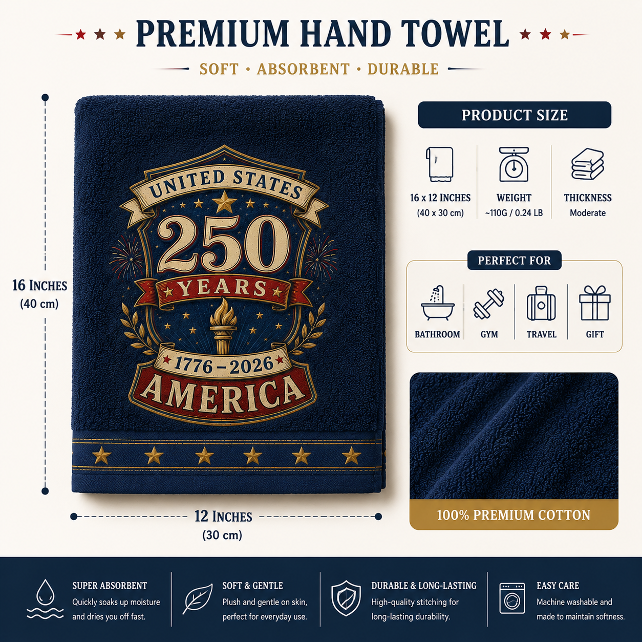 Independence Day Commemorative Towel